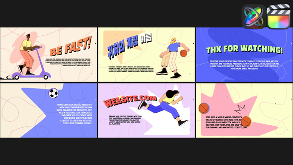 Photo of Cartoon Sport Slides for FCPX – Videohive 58181158