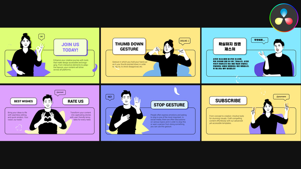 Photo of Character Gestures Slides for DaVinci Resolve – Videohive 57967805