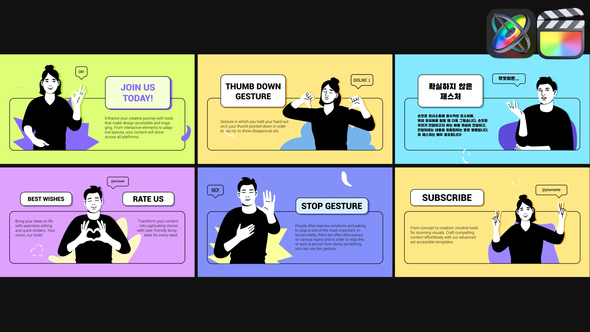 Photo of Character Gestures Slides for FCPX – Videohive 58141448