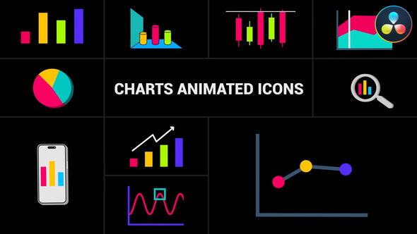 Photo of Charts Animated Icons for DaVinci Resolve – Videohive 57860856