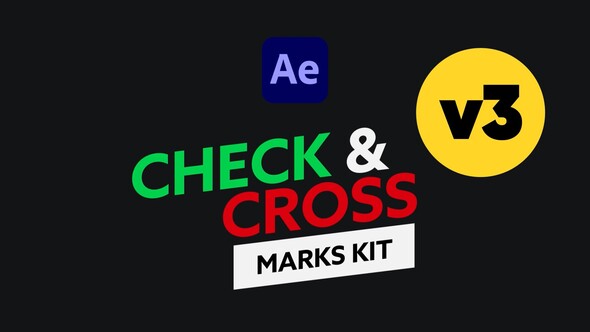 Photo of Check & Cross Marks Vol.3 For After Effects – Videohive 57950547