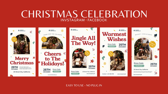 Photo of Christmas Celebration Instagram Stories – Videohive 55969084