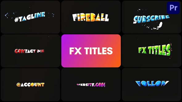 Photo of Colorful Flash FX Titles | Premiere Pro MOGRT – Videohive 57922243