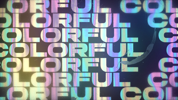 Photo of Colorful Holo Typography – Videohive 57927214