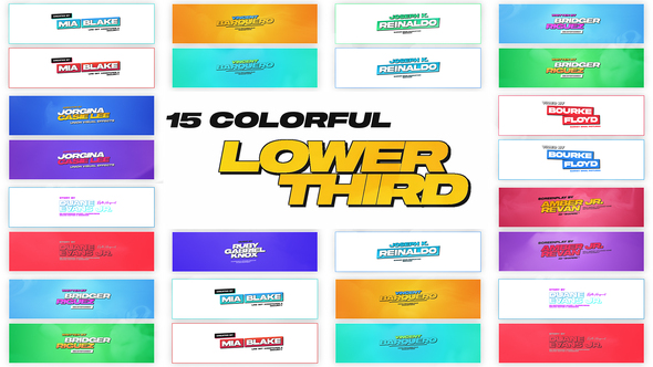 Photo of Colorful Lower Thirds – Videohive 42005088