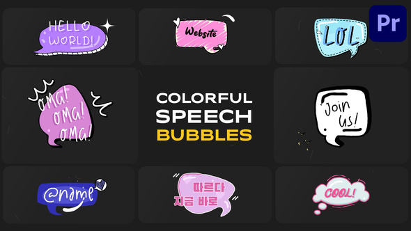 Photo of Colorful Speech Bubbles for After Effects – Videohive 57912302