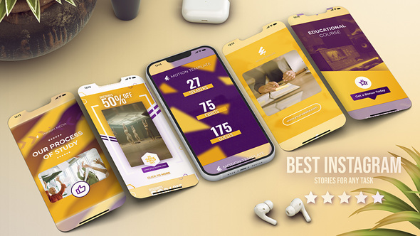 Photo of Corporate Instagram Vertical Promo Yellow Reels – Videohive 58040326