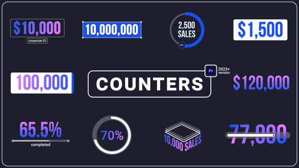 Photo of Counters MOGRT – Videohive 57911782
