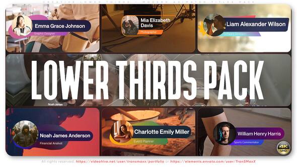 Photo of Creative Lower Thirds – Modern Animated Titles Pack – Videohive 57943205