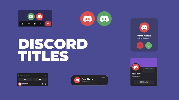 Photo of Discord Titles – Videohive 58227538