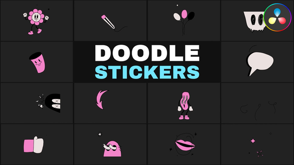 Photo of Doodle Animated Stickers for DaVinci Resolve – Videohive 57860548
