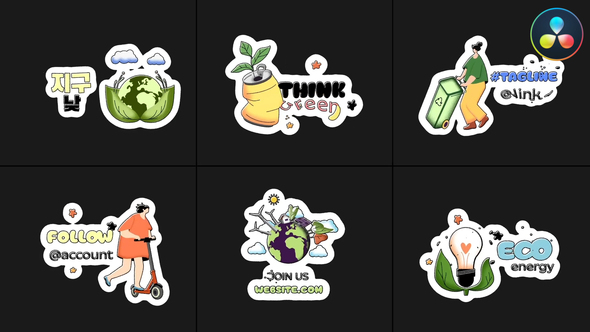 Photo of Ecology Stickers | DaVinci Resolve – Videohive 58217466
