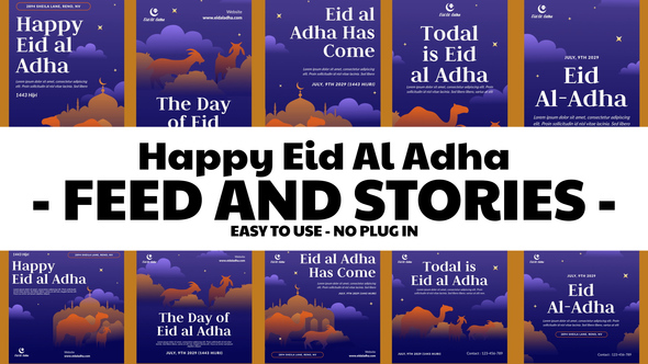 Photo of Eid Al Adha Feed and Stories Instagram – Videohive 58041201