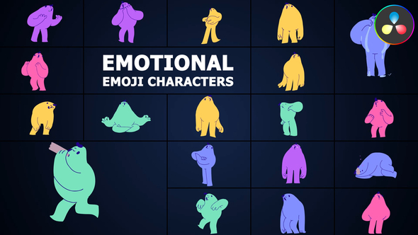 Photo of Emoji Emotional Characters for DaVinci Resolve – Videohive 57861008