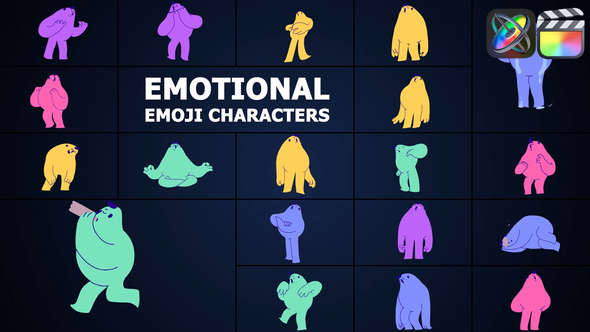 Photo of Emoji Emotional Characters for FCPX – Videohive 57860966