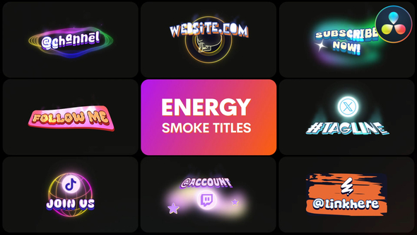 Photo of Energy Smoke Titles | DaVinci Resolve – Videohive 58028910