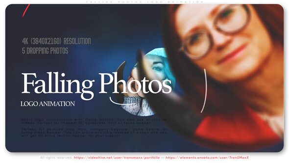 Photo of Falling Photos Logo Animation – Videohive 39462548