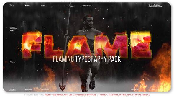 Photo of Flaming Typography Pack – Videohive 57970842