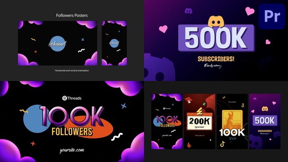 Photo of Followers Posters for Premiere Pro – Videohive 57972525
