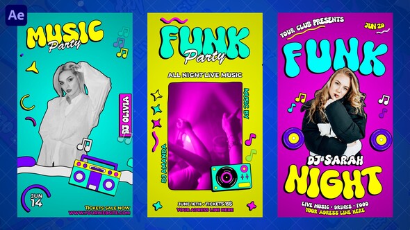 Photo of Funk Party Reels – Videohive 58265325