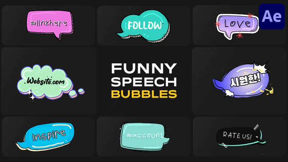 Photo of Funny Speech Bubbles for After Effects – Videohive 57912262