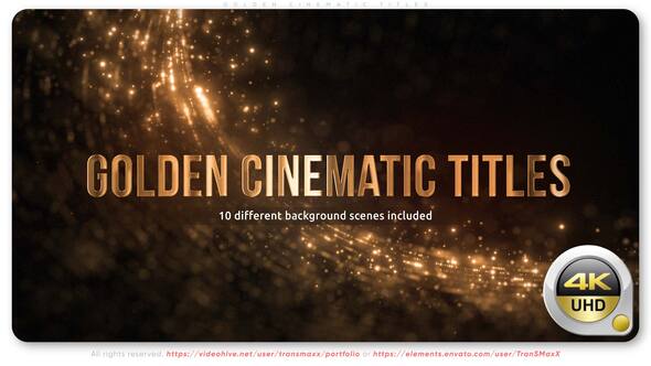 Photo of Golden Cinematic Titles – Videohive 57877790