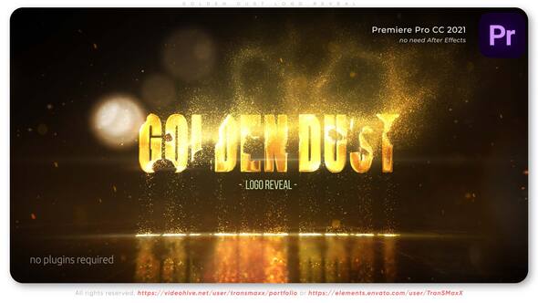 Photo of Golden Dust Logo Reveal – Videohive 58200702