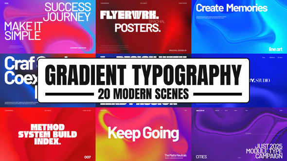 Photo of Gradient Typography – Videohive 58240811