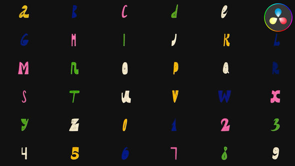 Photo of Hand Drawn Doodles Alphabet for DaVinci Resolve – Videohive 57893527