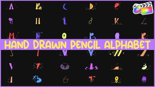 Photo of Hand Drawn Pencil Alphabet for FCPX – Videohive 58050723