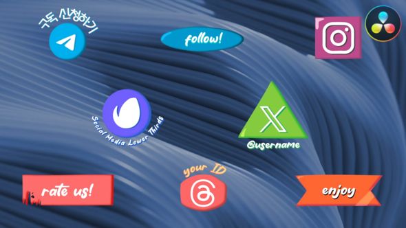 Photo of Hand Drawn Social Media Lower Thirds for DaVinci Resolve – Videohive 57967618