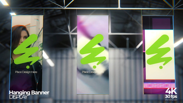 Photo of Hanging Banner Mockup Premiere – Videohive 57892476