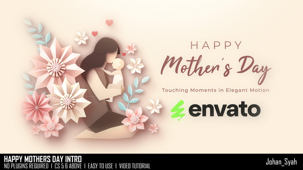 Photo of Happy Mothers Day Intro – Videohive 57951409