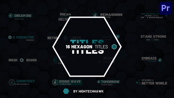 Photo of Hexagon Titles | MOGRT – Videohive 58240676