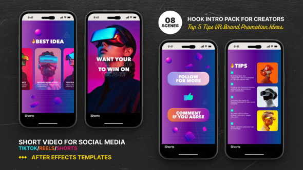 Photo of Hook Intro Pack for Creators – top 5 tips VR Brand Promotion Ideas – Videohive 57860892