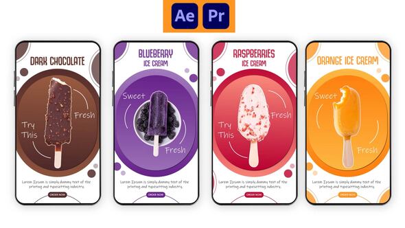 Photo of Ice-Cream Instagram Story – Videohive 57951065