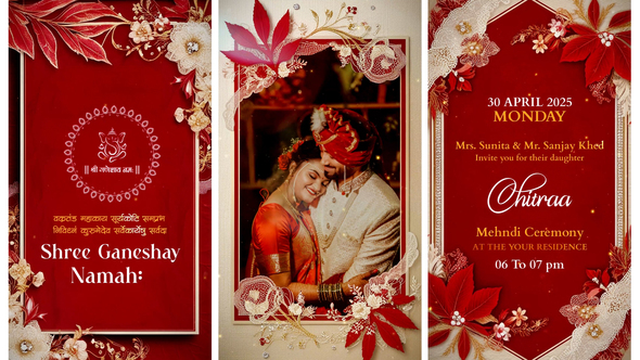 Photo of Indian Wedding Invitation – Videohive 57986532