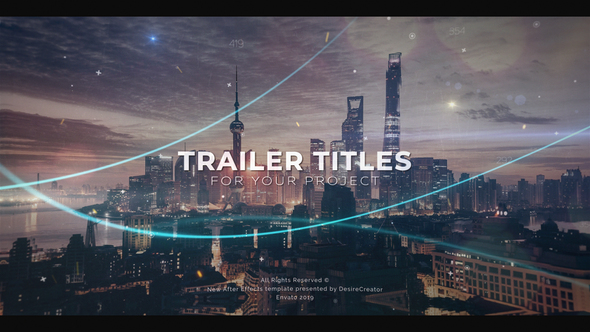 Photo of Trailer Titles – Videohive 23707588