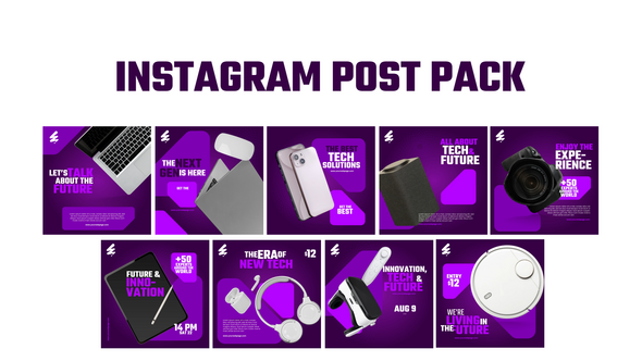 Photo of Instagram post pack – Videohive 57011094