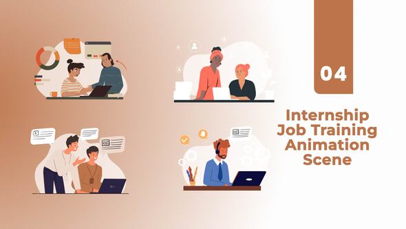 Photo of Internship Job Training Animation Scene – Videohive 54577827