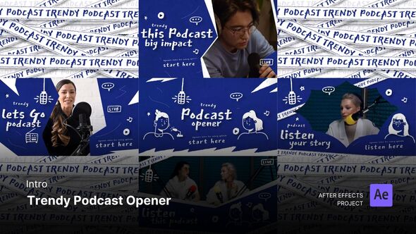 Photo of Intro – Trendy Podcast Opener After Effects Template – Videohive 58069878