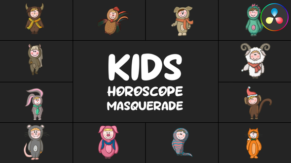 Photo of Kids Horoscope Masquerade for DaVinci Resolve – Videohive 57893960