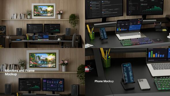 Photo of Laptop,Phone and Monitor Mockups Promo – Videohive 57264687