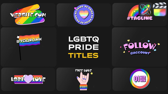 Photo of LGBTQ Pride Titles for FCPX – Videohive 58199778