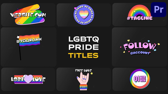 Photo of LGBTQ Pride Titles for Premiere Pro – Videohive 58004560