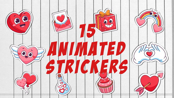 Photo of Love Stickers Pack. – Videohive 57923041