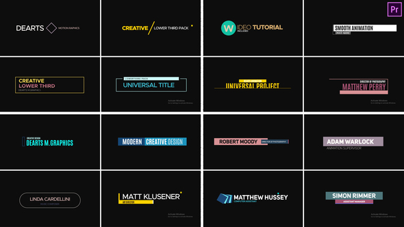 Photo of Lower Third Title Premiere Pro – Videohive 58030365