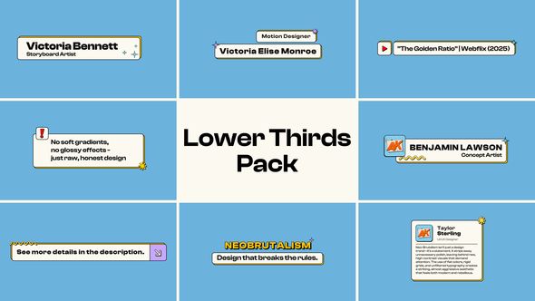 Photo of Lower Thirds Pack – Videohive 57555490