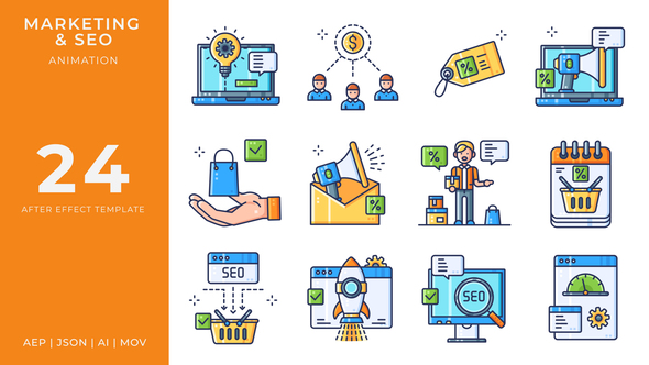 Photo of Marketing & SEO Animated Icons | After Effects – Videohive 58161610