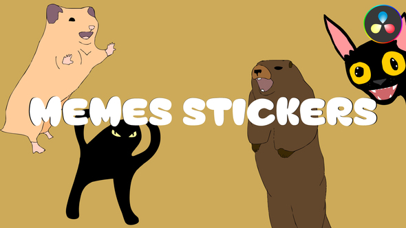 Photo of Memes Stickers Emoji Animations for DaVinci Resolve – Videohive 58051513